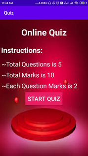 Free Source Code of Awesome Online Quiz App using Firebase